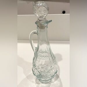 Vintage Mogen David Wine Liqueur Decanter (Empty) w Cork & Glass Stopper.
